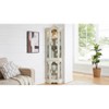 Gulches White Lighted Corner Curio Cabinet - Tempered Glass Doors/Shelves, Crown Design with Bulb for Living Room/Bedroom Display - 3 of 4