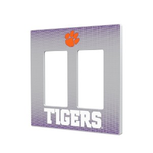NCAA ACC Universities Linen Hidden-Screw Light Switch Plate for Double Rocker - 1 of 4