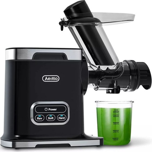 Aeitto Slow Masticating Cold Press Juicer Machine Extractor With Reverse  Function & Double Safe System - Includes 3.2” Wide Chute - Hsj-8824 : Target