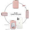 FATMOON RFID Blocking Leather Wallet for Women - Double Zipper Card Holder with ID Window,Large Capacity for Everyday Carry Travel Commuting - 3 of 4