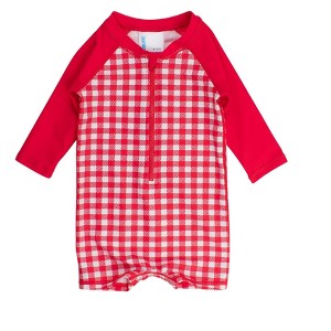 RuggedButts Baby/Toddler Boys UPF50+ Long Sleeve One Piece Rash Guard - 1 of 4