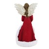 Transpac 11.0 Inch Angel In Red Sweater Figurine Wings Faux Fur Nature Figurines - image 3 of 3