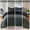 Sapphtopaz Comforter Set Bedding Crushed Velvet Reversible Quilt Set Comforter, Pillow Shams, Machine Washable - 4 of 4
