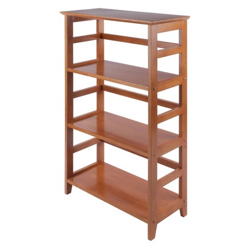 29.21 2 Tier Leo Shelf Storage or Bookshelf Wide Espresso Brown - Winsome
