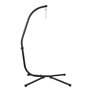Aoodor Hammock Steel Stand Only C-Stand for Hanging Hammock Chairs - 300 Pound Capacity - 1 of 4