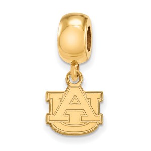 Black Bow Jewelry 14k Yellow Gold Plated Sterling Silver Auburn Tigers NCAA Bead Charm - 1 of 3
