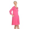 Women's Criss Cross Neckline Swing Dress - 2 of 4