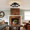 Ludomide Ceiling Fans with Lights, Low Profile Ceiling Fan with Light, 20 in Flush Mount Ceiling Fan with Remote - 3 of 4