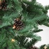 Northlight Real Touch™️ Pre-Lit Viella Norway Spruce Artificial Potted Christmas Tree - 3' - Clear Lights - 2 of 4