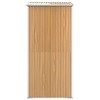 vidaXL Garden Shed Light brown Galvanized steel 75.6x42.5x87.8 in - 4 of 4