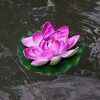 Unique Bargains Artificial Lotus Flower for Garden Ponds Pool Decoration 6 Pcs - image 2 of 4