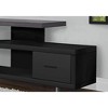 Monarch Specialties Tv Stand 60 Inch Console Media Entertainment Center Storage Cabinet Living Room Bedroom Laminate Black Grey Contemporary Modern - 2 of 4