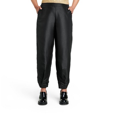 Women's Scallop Edge Pocket Tapered Pants - Kika Vargas x Target Black