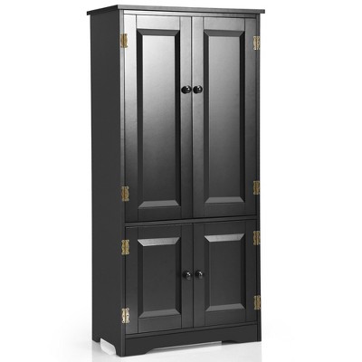 24 Welby 1 Drawer and 2 Doors Base Storage Cabinet Black - Room & Joy