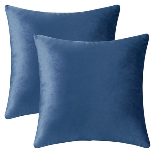 Solid Navy Pillow COVERS for 20x20 Pillow Inserts, Solid Blue Pillow Cover,  Solid Navy Throw Pillows for 20x20 Inserts 