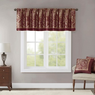 18"x50" Charlotte Jacquard Window Valance