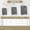 FATMOON Softside Luggage Expandable 3-Piece Set with Duffel Bag, Upright Spinner Softshell Lightweight Luggage for Travel - 4 of 4