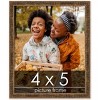 PosterPalooza | Photo Size Textured Gold Picture Frame - UV Acrylic, Foam Board Backing, Hanging Hardware - 2 of 4