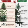 Artificial Christmas Tree, Warm White and Colorful Lights with 8 Adjustable Modes, Stable Metal Frame and Base, Elegant Holiday Decoration - 4 of 4