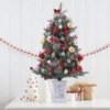 Artificial Christmas Tree With Warm White LED Lights- 3Ft Fiber Optic-Like Flocked Tree  for Home, Shops, Party and Holiday Christmas Decoration - 3 of 4
