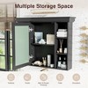 CAVINAS Wall Mounted Bathroom Storage Cabinet,35'' x28'' Medicine Cabinet with Mirror and 6 Shelves,Storage Cabinet for Bathroom - 4 of 4