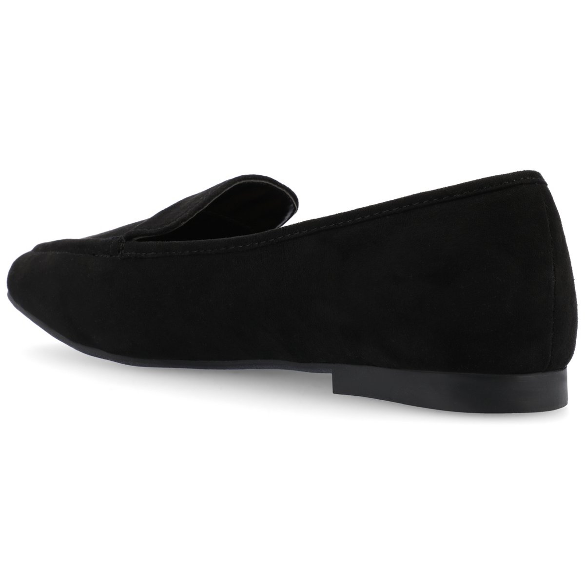 Женские туфли Journee Collection Women's Tullie Slip On Square Toe Loafer Flats Black 8 — фото 7