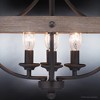 Urban Ambiance Luxury French Rustic Ceiling Light,  12.625"H x 15.25"W,  Charcoal Finish, UHP3441 - 4 of 4