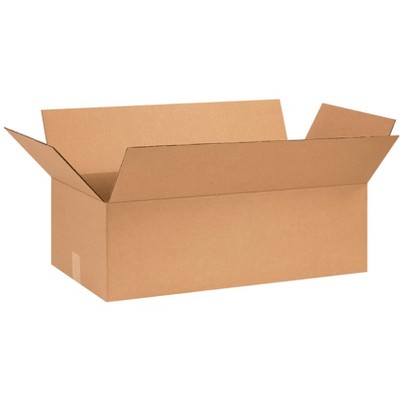 The Packaging Wholesalers Corrugated Boxes 26" x 13" x 8" Kraft 20/Bundle BS261308