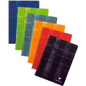 Clairefontaine Staplebound Notebook - Ruled w/margin  40 sheets - 8 1/4 x 11 3/4 - Assorted Colors - 1 of 4