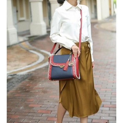 MKF Collection Flora Women’s Satchel Handbag with Functional Design by Mia K — фото 3