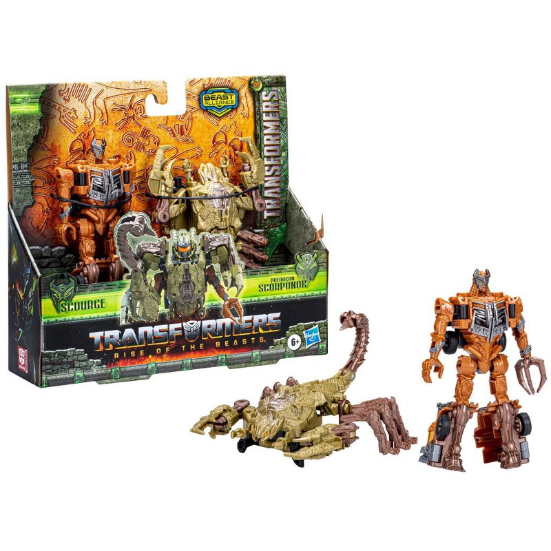 Transformers Rise of the Beasts Scourge and Predacon Scorponok Action Figure Set - 2pk, 4 of 8