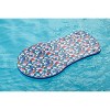 Floatation iQ Floating Ventilated UV Resistant Foam Swimming Pool Lounge Chair w/ Multicolored 3D Cube Pattern, For 1 Youth or Adult - 2 of 4