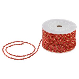 Unique Bargains Soft Polyester Twisted Silk Decorative Craft Cord Trim Cord Rope 22 Yards 1 Pc - 1 of 4