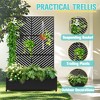 TOAOTBNBO Metal Raised Garden Bed with Parallel Lines Pattern, Outdoor Planter Box with Wheels, Modern Privacy Screen for Garden and Patio - 4 of 4