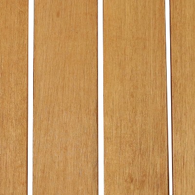 Sunnydaze Meranti Wood Teak Oil Finish Outdoor Coffee Table