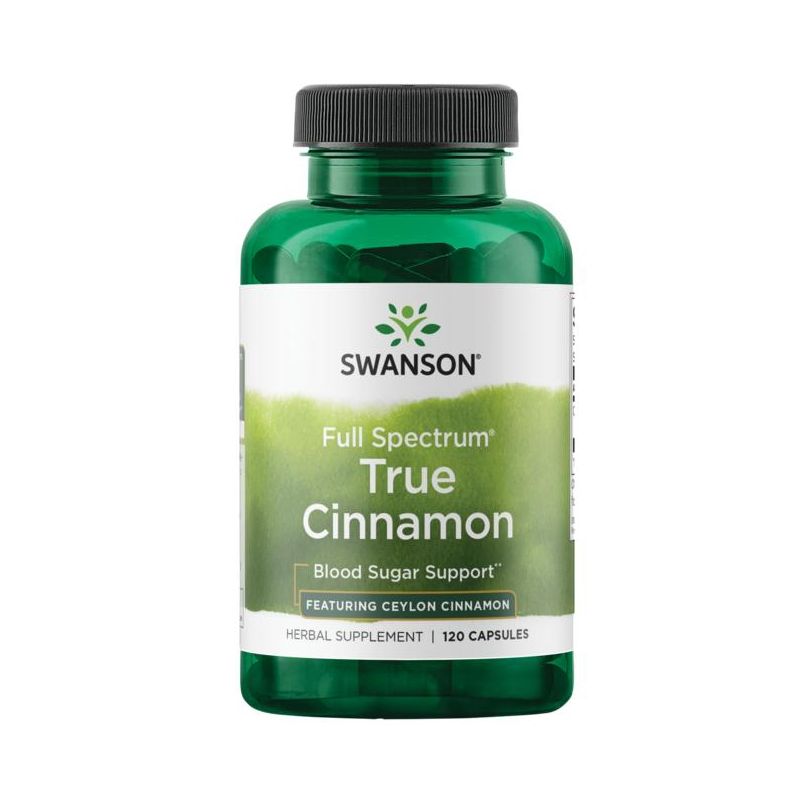 Swanson Herbal Supplements Full Spectrum True Cinnamon - Featuring Ceylon Cinnamon 300 mg Capsule 120ct, 1 of 7