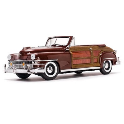 1948 Chrysler Town & Country Costa Rica Brown 1/18 Diecast Model Car by Sunstar