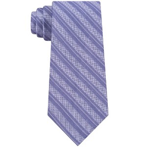 Calvin Klein Mens Linen Stripe Self-tied Necktie - 1 of 1