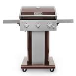 Permasteel 3-Burner Gas Grill with Foldable Side Tables