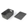 Felt Storage with Lid Charcoal - Bullseye's Playground™ - 2 of 4