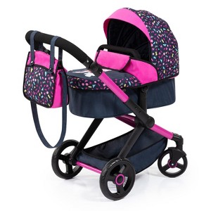 Pram Xeo: Shapes Navy & Pink - Matching Handbag,Dolls To 20", 3+ - 1 of 4