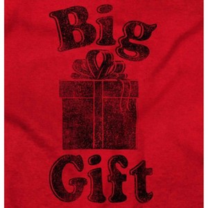 Funny Big Wrapped Christmas Present Graphic T Shirt Men or Women Brisco Brands - 1 of 4