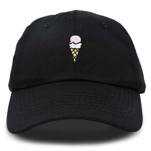Dalix Double Scoop Ice Cream Embroidered Mens Cotton Dad Hat Baseball Cap - 1 of 4