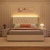 Upholstered Bed Frame,Queen Size Bedframe with 4 Storage Drawers,Velvet Platform with Wingback Headboard,No Box Spring Needed,Noise Free,Easy Assembly - 4 of 4
