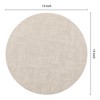 REGALWOVEN Faux Leather Washable Wipeable Heat Resistan Placemats 6 Pcs - 4 of 4