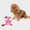 10.5" Flamingo Dog Rope Plush Toy - Boots & Barkley™ - 2 of 3