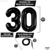 Katchon, Black 30 Balloon Numbers - 40 Inch | Black 30th Birthday Balloons | 30th Birthday Decorations - 3 of 4