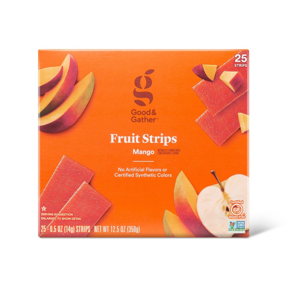 Mango Fruit Strips - 12.5oz/25ct - Good &#38; Gather&#8482;