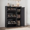 Acekool Shoe Storage Cabinet with Flip Drawers and Side Door, Hidden Organizer Shoe Rack, Natural Wood - 4 of 4