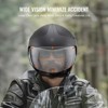VEVOR Motorcycle Helmet, 3/4-Face, Smart Street ABS & High Density Helmet with Interchangeable Lens, DOT Approved, Black - 4 of 4